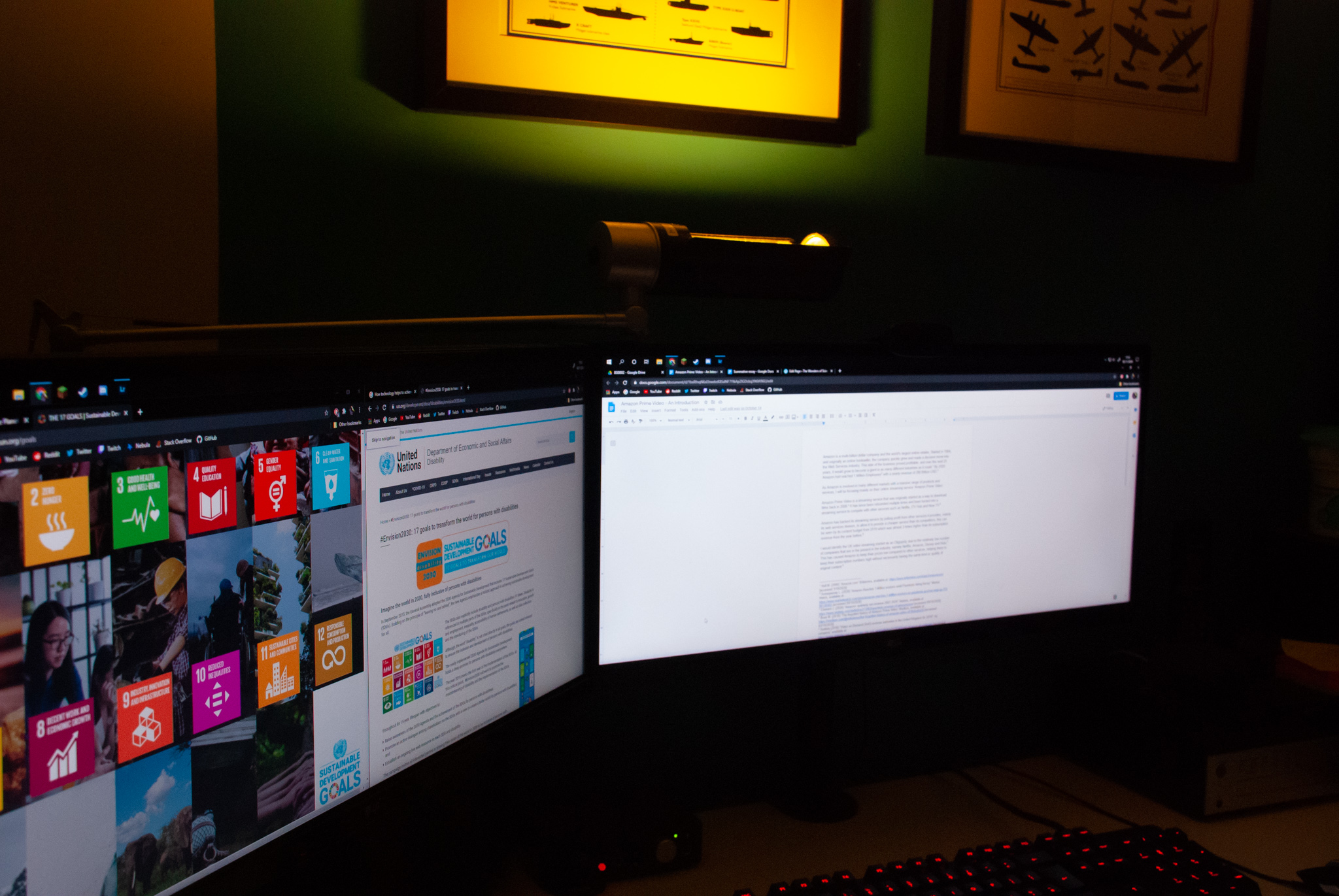 My writing setup